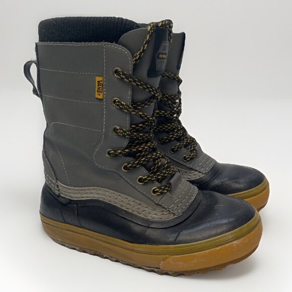 Vans Standard Snow Boots Pat Moore Black / Gray Men’s Sz 6 Snowboard Read* - Picture 1 of 15